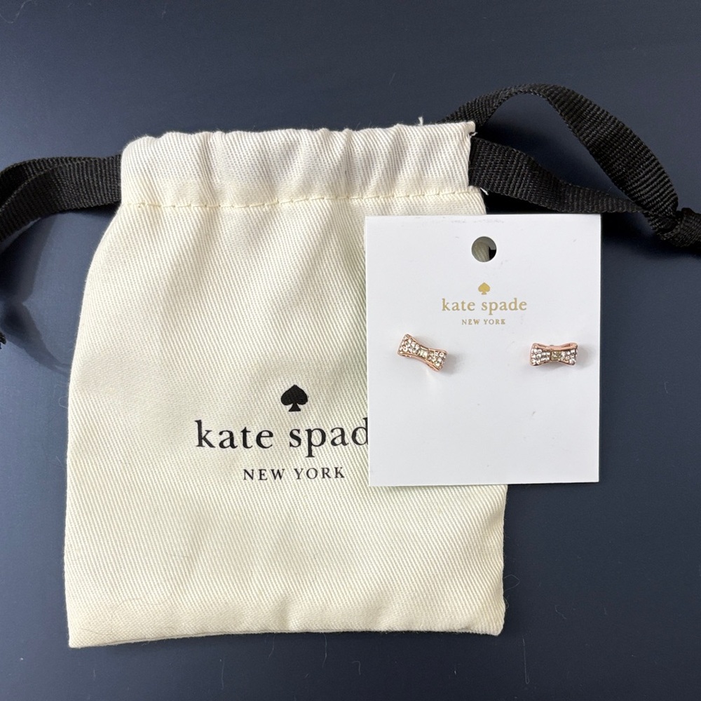 Kate Spade Ready Set Bow post earrings new